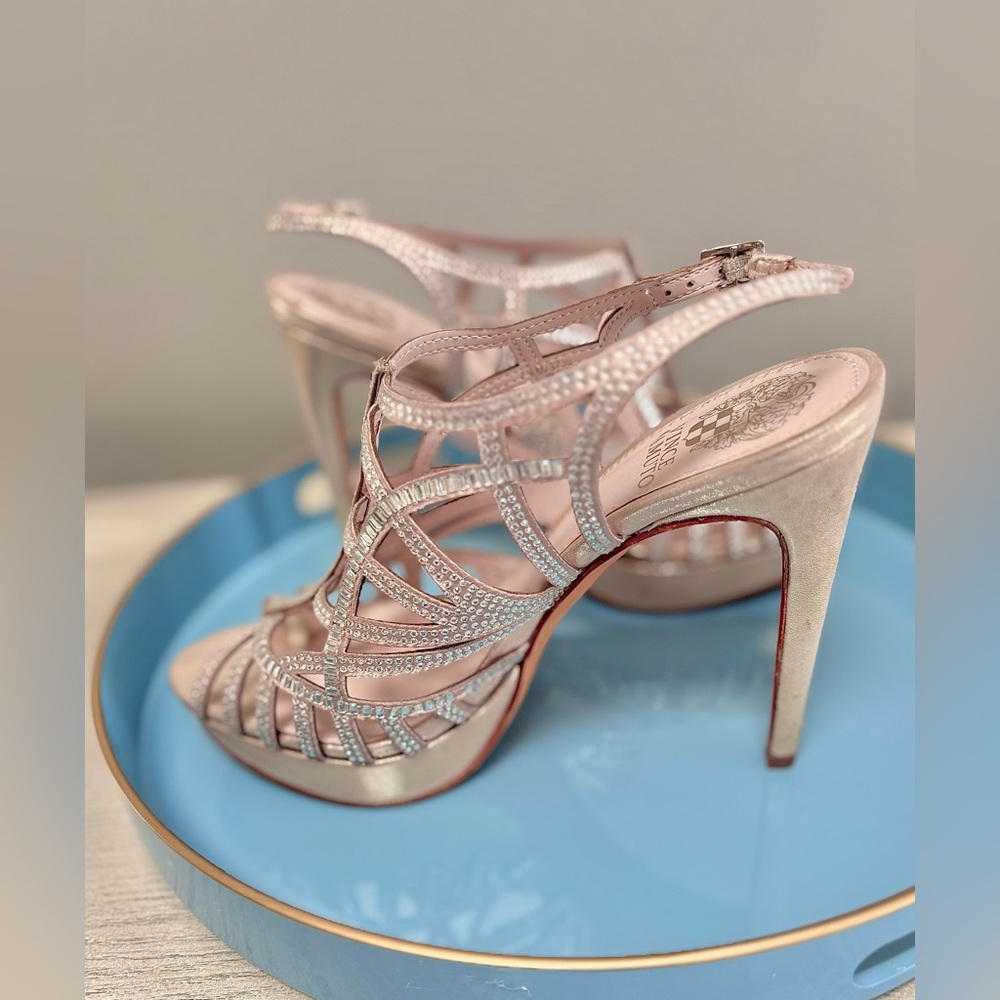 Worn twice. Vince Camuto Strappy heels. Size 7.5